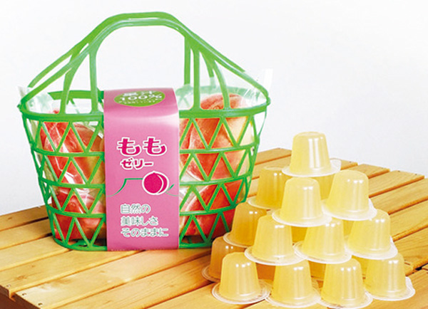 果汁100%ゼリーカゴ もも味23粒